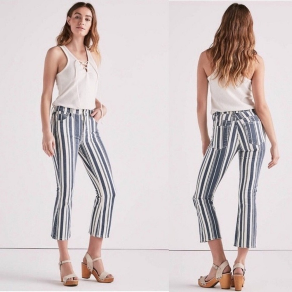 Lucky brand striped jeans